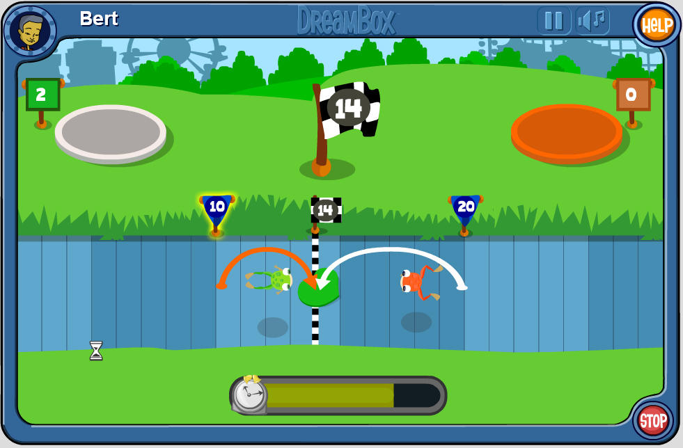 dreambox frog race game